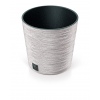 FURU ECO SLIM LOW Wood Effect Round Flower Pot