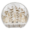 22cm Decorative Oval Wooden Dome Xmas Scene [989001]