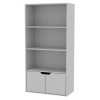 4 Tier Bookcase Cupboard 58x29x118cm With Doors