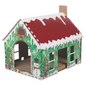 Cardboard Christmas Cat House [329491]