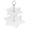 Star Shaped 2 Layer Porcelain Food Display Stand [128165]