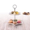 Star Shaped 2 Layer Porcelain Food Display Stand [128165]