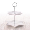 Star Shaped 2 Layer Porcelain Food Display Stand [128165]