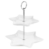 Star Shaped 2 Layer Porcelain Food Display Stand [128165]