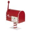 Red Freestanding Santa Post Mail Box [723254]