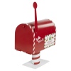 Red Freestanding Santa Post Mail Box [723254]