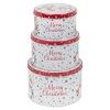 Kids Xmas Design 3 Piece Cookie Tin Set [913440]