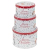 Kids Xmas Design 3 Piece Cookie Tin Set [913440]