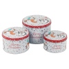 Kids Xmas Design 3 Piece Cookie Tin Set [913440]