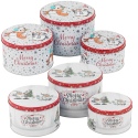 Kids Xmas Design 3 Piece Cookie Tin Sets [913440]