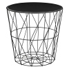 3 Pcs Black Metal Mirros Table [54708]