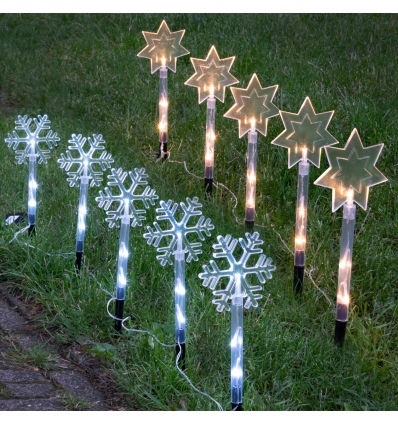 5 Outdoor Christmas LED String Garden Stake Lights IP44 [254470]