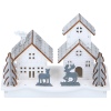 LED Light Up Wooden Xmas House [253657]