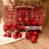 100 Assorted Sized Christmas Baubles in PVC Box