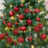 100 Assorted Sized Christmas Baubles in PVC Box