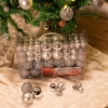 100 Assorted Sized Christmas Baubles in PVC Box