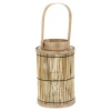 Bamboo Lantern With Glass [252184]