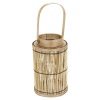 Bamboo Lantern With Glass [252184]