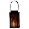 Bamboo Lantern With Glass [252184]