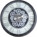 Black Wall Clock with Movement [652493]