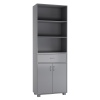 STAKK Free Standing 2 Door 1 Drawer Cabinet + Wide 3 Tier Shelf