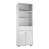 STAKK Free Standing 2 Door 1 Drawer Cabinet + Wide 3 Tier Shelf