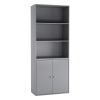 STAKK Free Standing 2 Door Cabinet + Wide 3 Tier Shelf