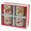 4 x 200ml Ceramic Christmas Design Mug Sets [253550]