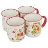 4 x 200ml Ceramic Christmas Design Mug Sets [253550]