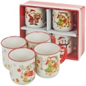 4 x 200ml Ceramic Christmas Design Mug Sets [253550]