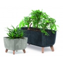 GRACIA CASE Flower Pot With Round Corners And Legss