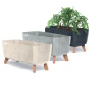 GRACIA CASE Flower Pot With Round Corners And Legs