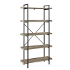 68" Industrial Collection Metal Bookcase