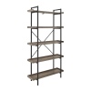 68" Industrial Collection Metal Bookcase