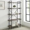 68" Industrial Collection Metal Bookcase