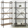 68" Industrial Collection Metal Bookcase