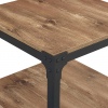 Rustic Wood End Side Table, Set of 2 - Reclaimed Wood [101938]