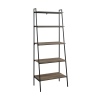 Arlo 72" Industrial Metal & Wood Modern Ladder Bookshelf