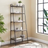 Arlo 72" Industrial Metal & Wood Modern Ladder Bookshelf