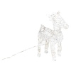 20cm Acrylic Reindeer with 20 Colour LED Lights [615654]