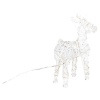 20cm Acrylic Reindeer with 20 Colour LED Lights [615654]