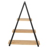 3 Tier Wood & Metal Etagere Pyramid Style Display Stand [221467]