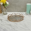 Eternity Design Glass Mirror Candle Tray