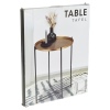 Black & Gold Metal Folding Table [271981]