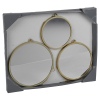 3 Round Gold Hanging Mirrors Set [137225]