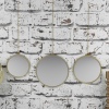 3 Round Gold Hanging Mirrors Set [137225]