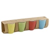 4 Colourful Patterened Porcelain Mugs - Sleeve Pack