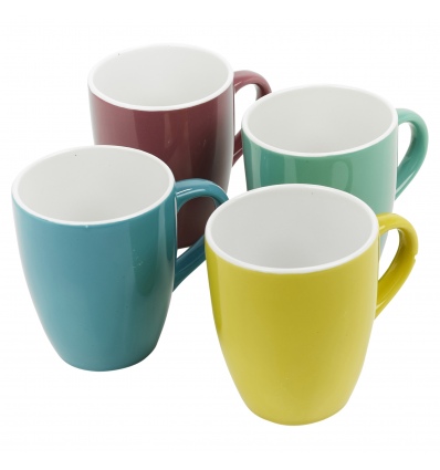 4 Colours 340ml Mugs Set Gift Pack [762857]