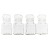 4 Glass Storage Spice Jars with Lids - Sleeve Pack