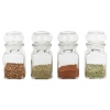 4 Glass Storage Spice Jars with Lids - Sleeve Pack